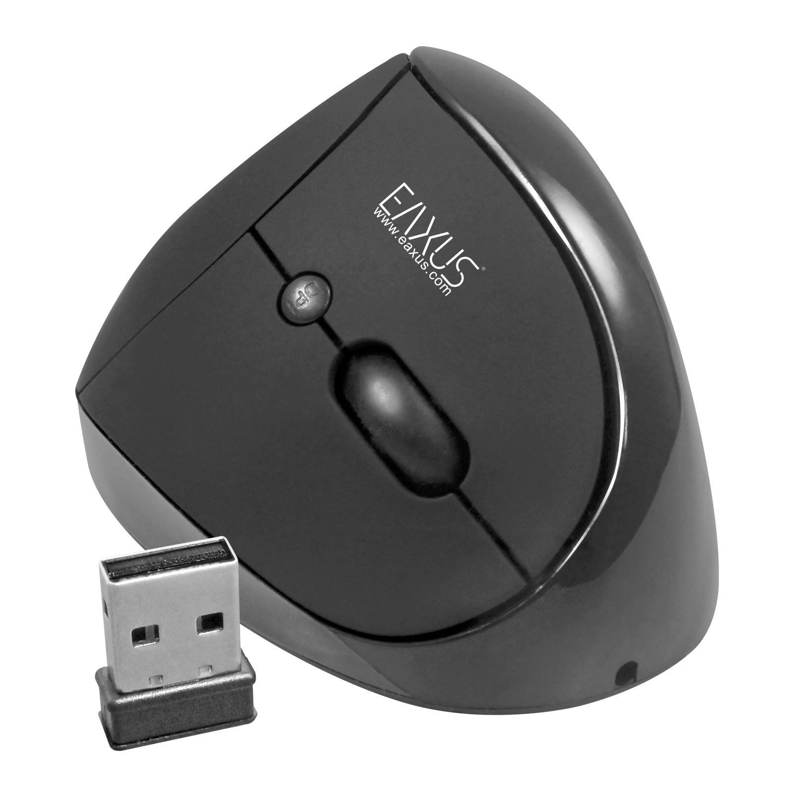 Eaxus®️ Ergonomische Vertikale Wireless Maus - Handgelenk Schonende USB Maus