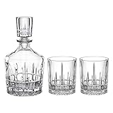 Spiegelau & Nachtmann, Whisky-Set, 3-teilig, Karaffe mit 2 Gläsern, Kristallglas, Perfect Serve, 4500198