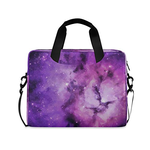 PUXUQU Galaxis Weltraum Star Universum Laptoptasche 15.6 Zoll Laptop Tasche Aktentasche Hülle Notebooktasche Handtasche Schulter Tasche für Uni Arbeit Business