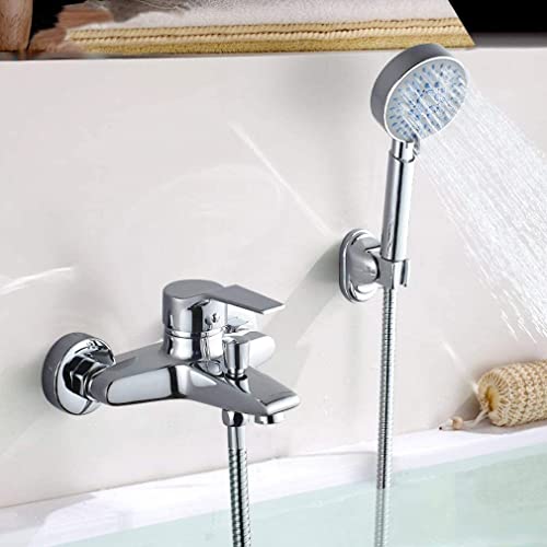 Auralum klassisch Badewanne Duschset mit 5 Funktionen Handbrause, Duschsystem Duschset ohne Armatur für Badewanne und Badezimmer