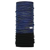 P.A.C. Merino Fleece Multi Deep Ocean Multifunktionstuch - Merinowoll Schlauchtuch, Halstuch, Schal, Kopftuch, Unisex, 8 Anwendungsmöglichkeiten