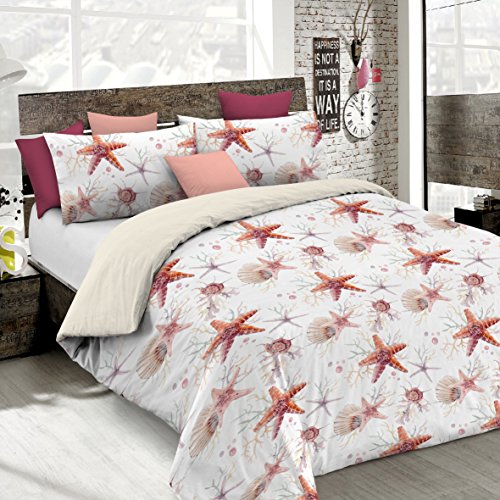 Fantasy Italian Bed Linen Bettbezug, Starfish, Doppelte, Mikrofaser