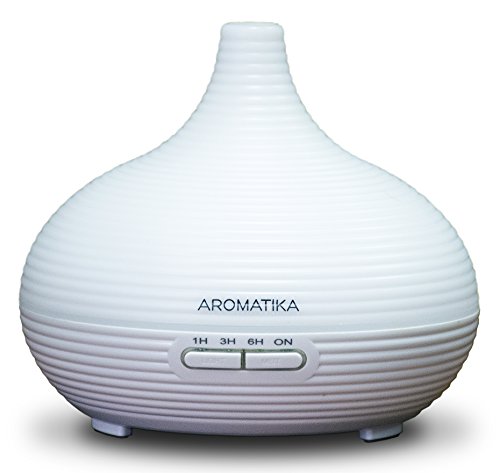 Luftbefeuchter für Ätherische Öle 300ml für Aromatherapy - Led - Ultraschall zur Luftbefeuchtung und Aromatisieren - Aroma Diffuser für Raum - Zuhause - Büro —Aromalampe elektrisch