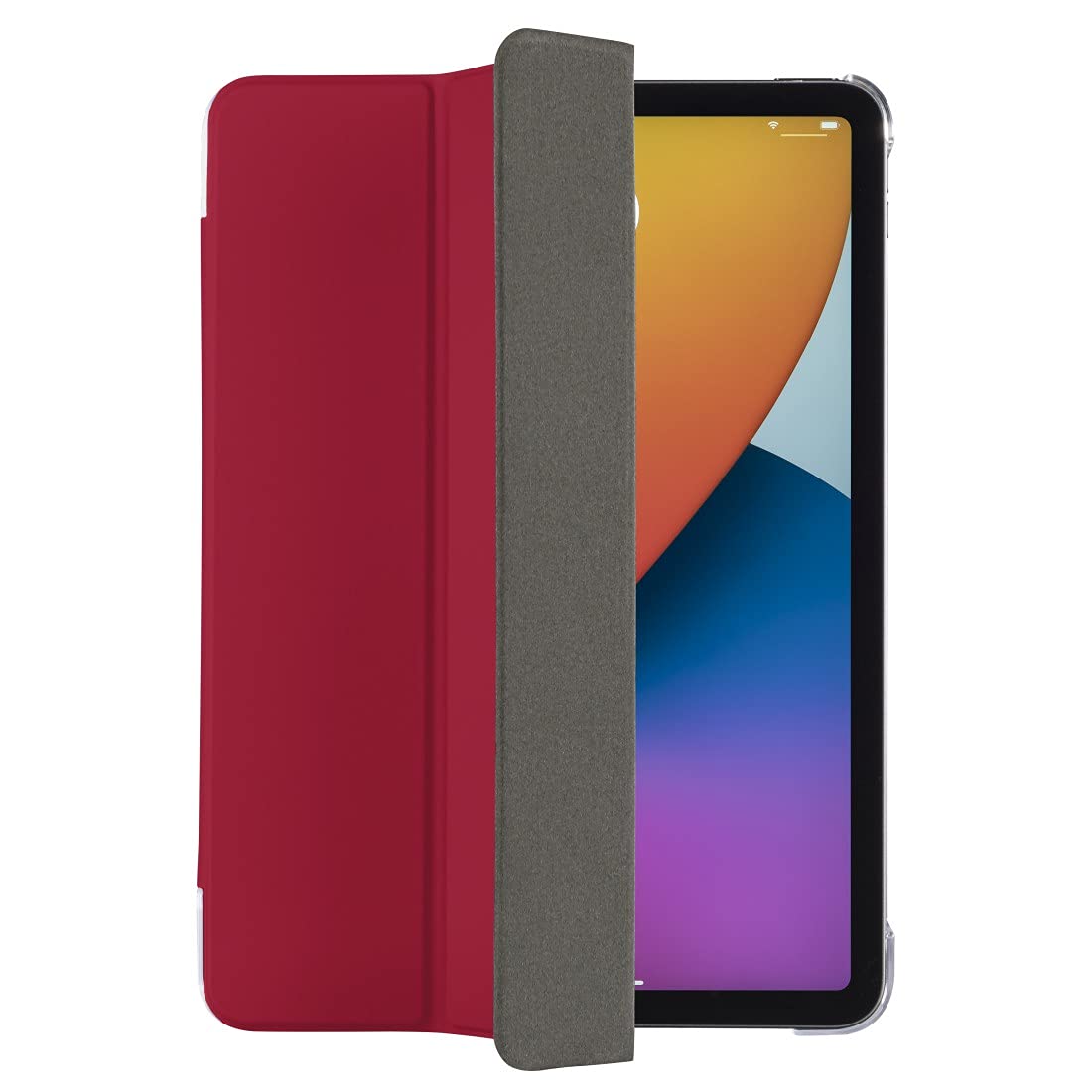 Hama Hülle für iPad Pro 2020 / 2021 / 2022 11 Zoll (aufklappbares Case für Apple Tablet, Schutzhülle mit Standfunktion, transparente Rückseite, magnetisches Cover) rot