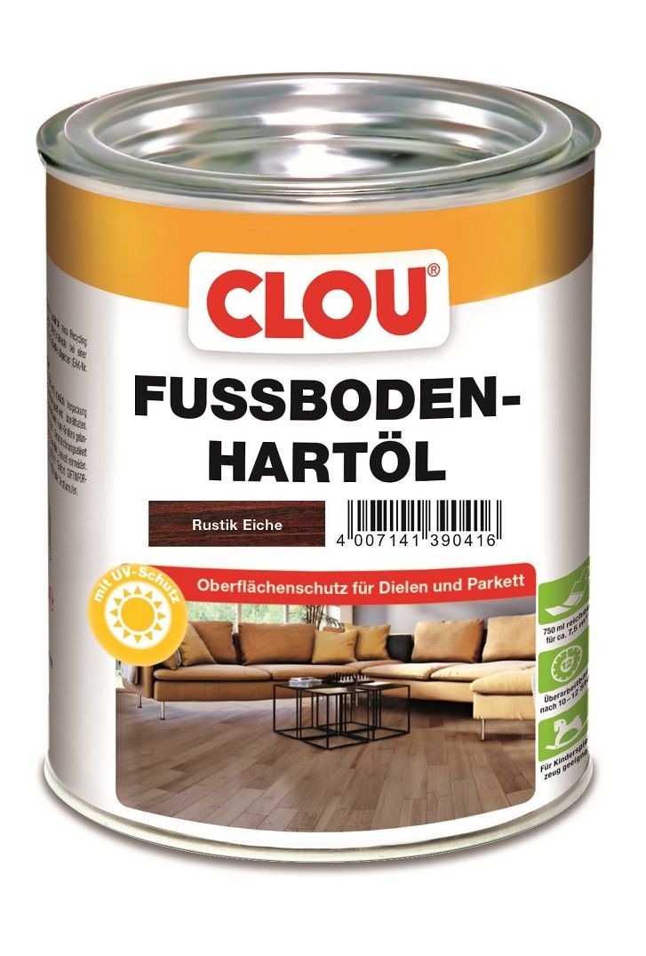 Clou Fußboden Hartöl 750 ml eiche rustik