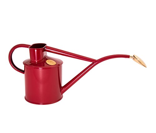 The Rowley Ripple Two Pint Watering Can Haws Zimmer Gießkanne 1 Liter (Burgundy-Rot)