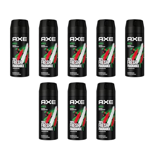 AXE Bodyspray Africa 8x 150ml Deospray Deodorant Männerdeo Deo für Herren Männer Men ohne Aluminium
