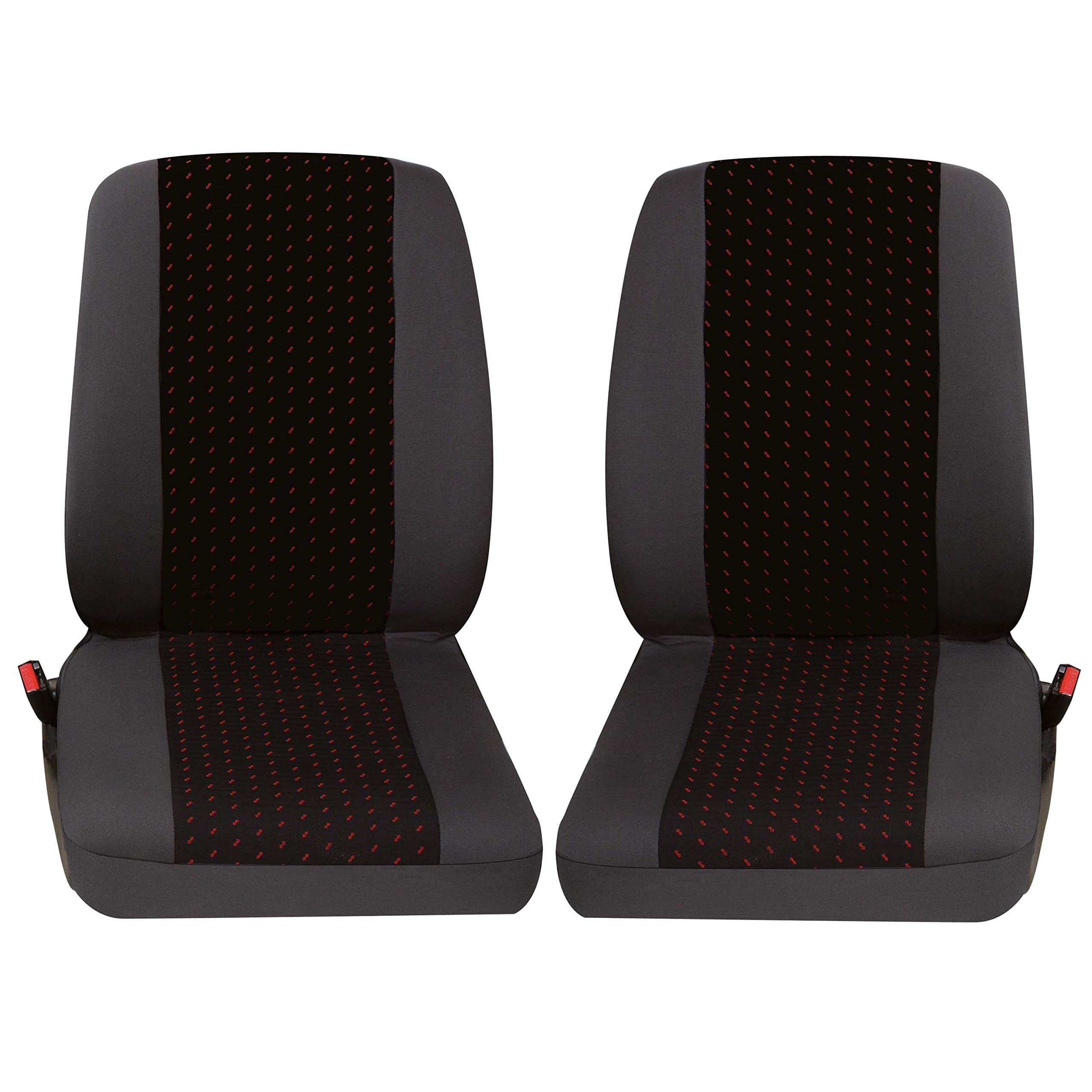 PETEX 30070012 Profi 1 Sitzbezug Universal bestehend aus 2x Einzelsitzen, rot