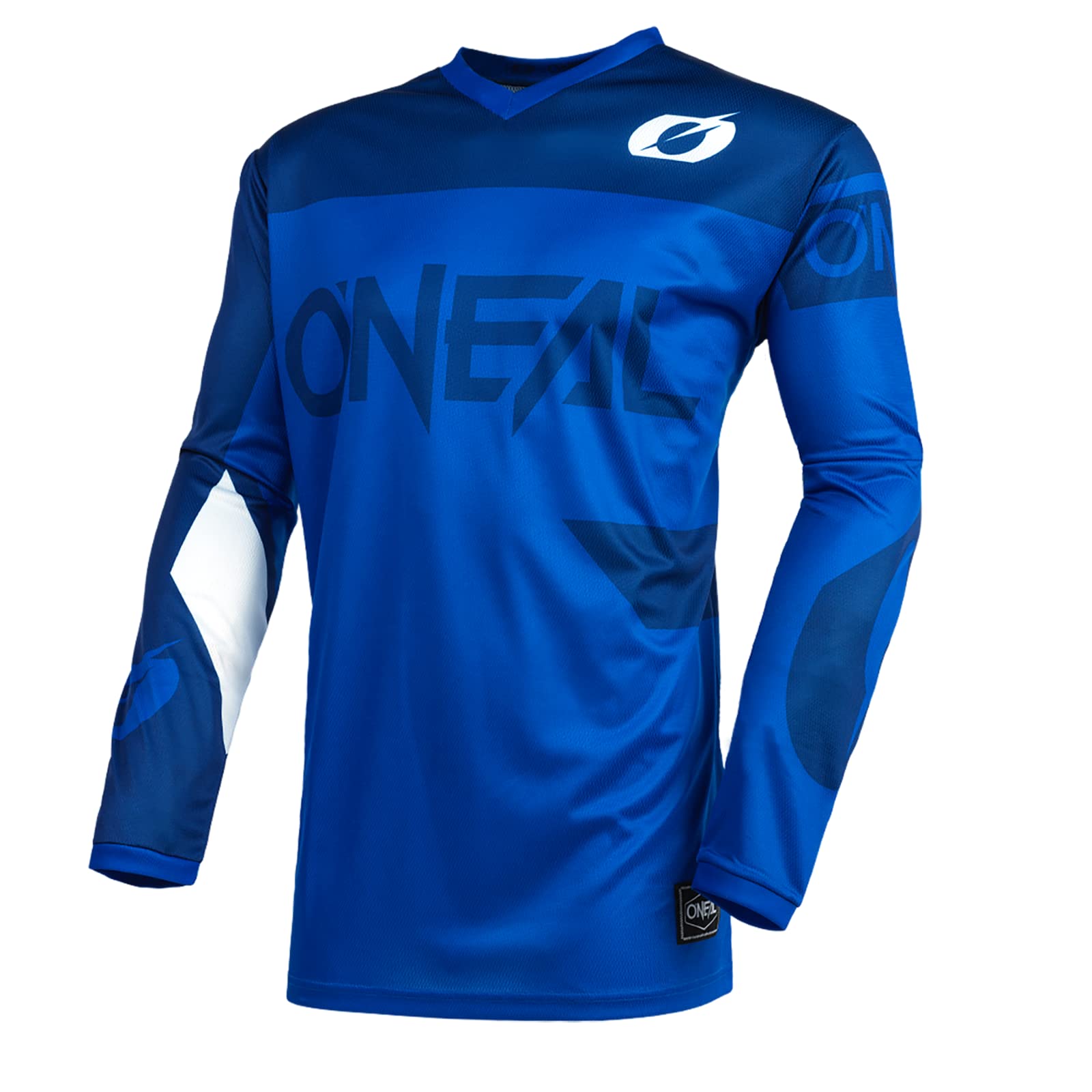 O'NEAL | Motocross-Trikot | Enduro MX | Atmungsaktives Material, Gepolsterter Ellbogenschutz, Passform für maximale Bewegungsfreiheit | Element Jersey Racewear | Erwachsene | Blau | Größe S