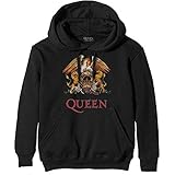 Rockoff Trade Herren Queen Classic Crest Pullover Kapuzenpullover, Schwarz (Black Black), Large