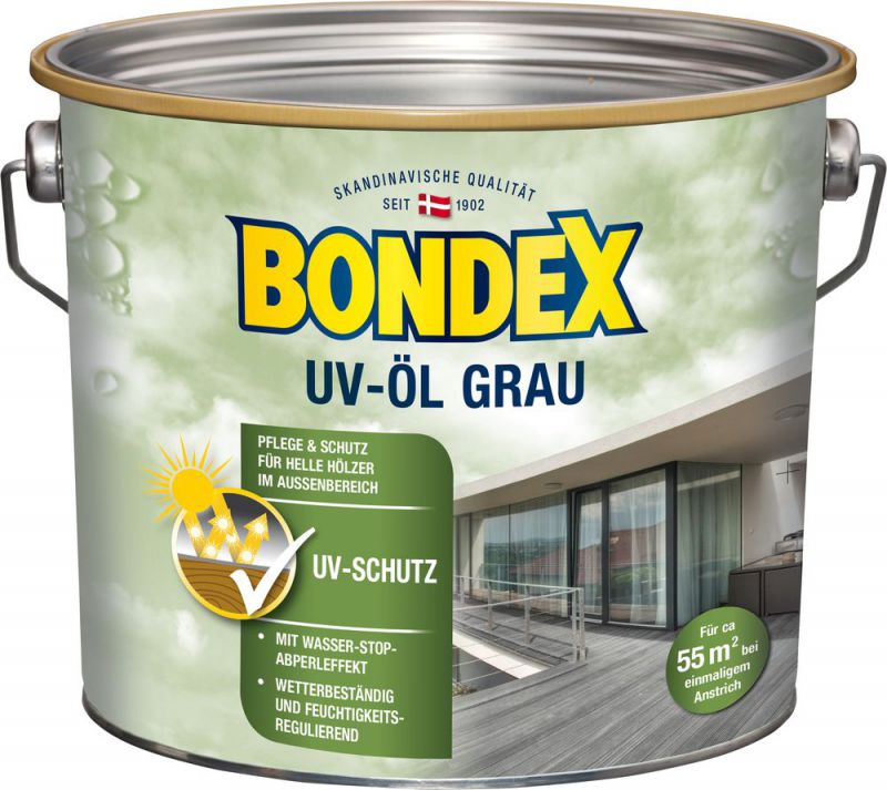 Bondex holz Öl uv grau 2,5 l - 377947