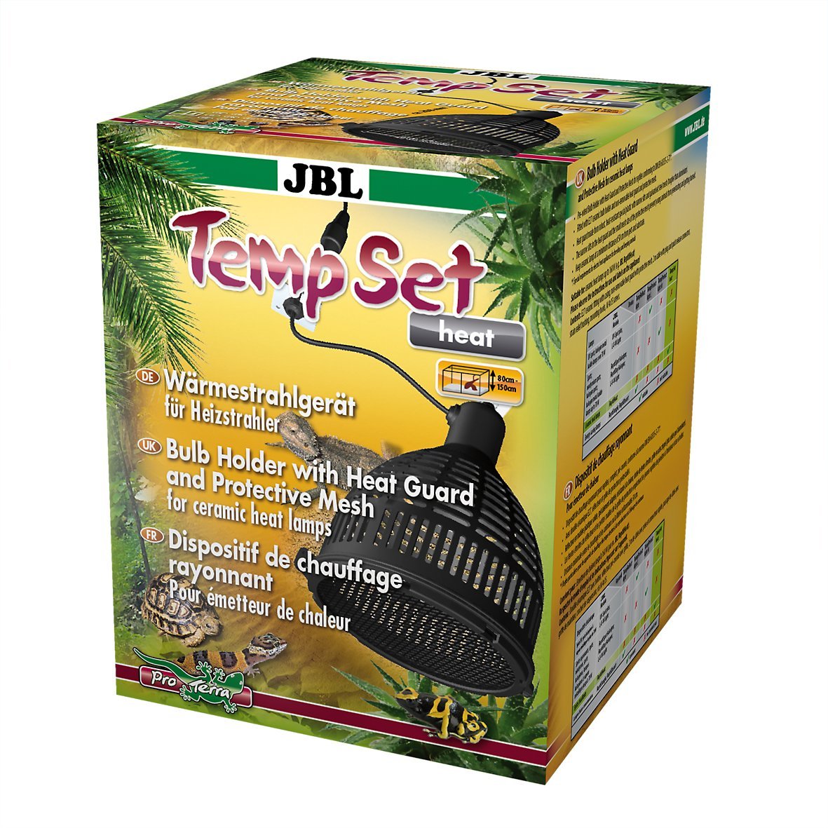 JBL TempSet Heat 71185 Installationsset mit Keramikfassung für Wärmestrahler Schutzschirm Schutzgitter, 160 W, E27