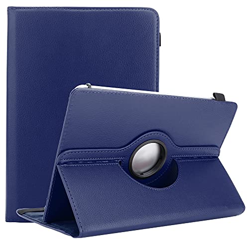 Cadorabo Hülle kompatibel mit Lenovo Tab M7 (7 Zoll) Tablethülle 360 Design aus Premium Kunst Leder Flip Klappbare Stoßfeste Magnetische Cover Hülle für Lenovo Tab M7 (7 Zoll) Tasche in Blau