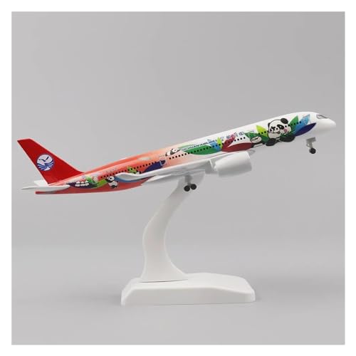 WELSAA Aerobatic Flugzeug Flugzeugmodell 20 cm 1:400 Sichuan Can A350 Metalllegierungsmaterial Mit Fahrwerksrädern Geschenkspielzeug (Farbe : G)