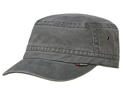 Göttmann Santiago Army Cap mit UV-Schutz aus Baumwolle - Anthrazit (18) - 55 cm