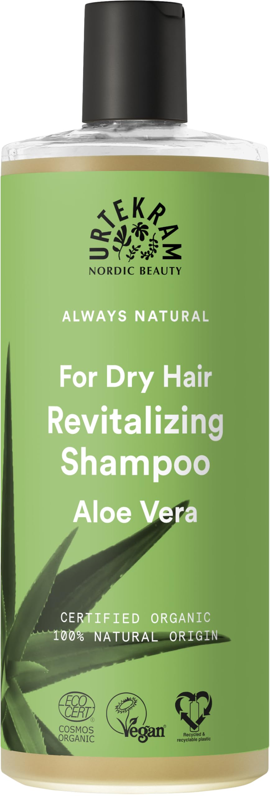Urtekram Aloe Vera Shampoo für trockenes Haar BIO, 500 ml (6 x 500 ml)