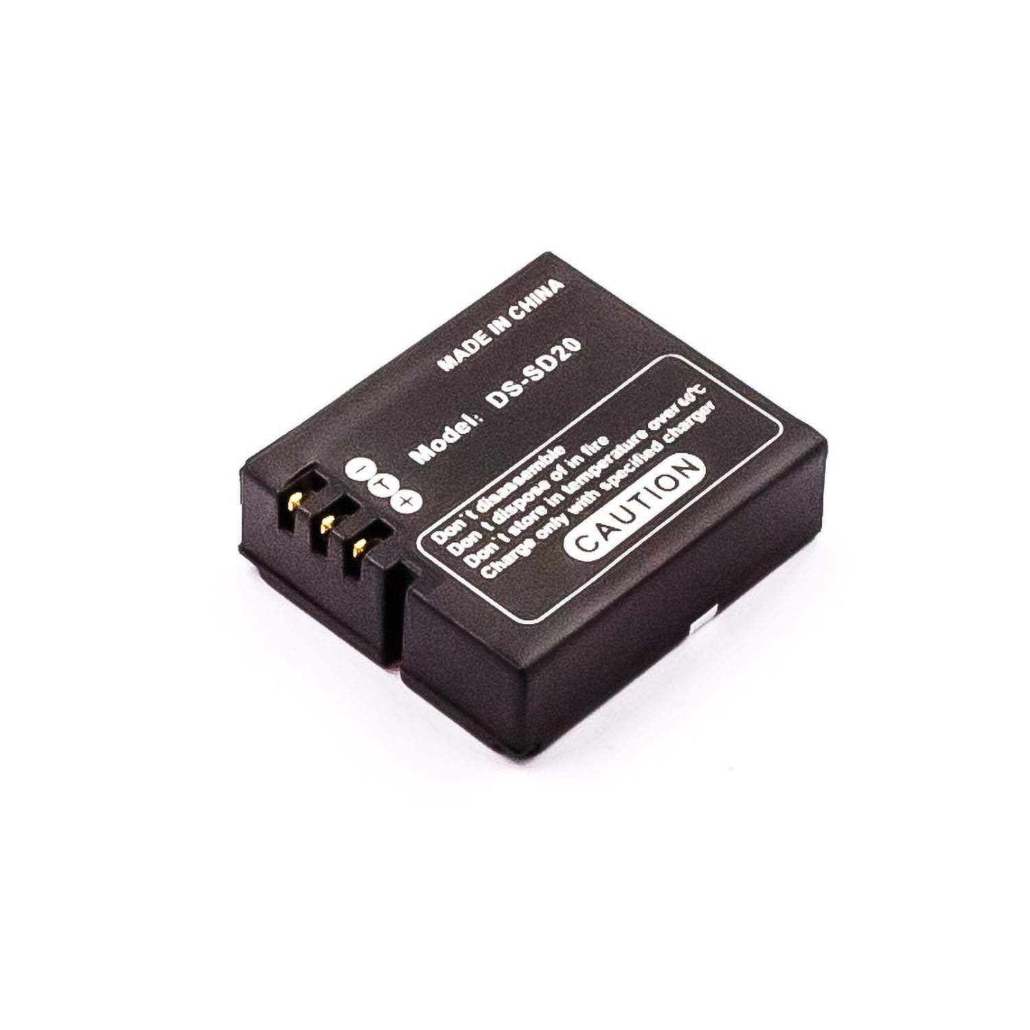 MobiloTec Akku kompatibel mit Rollei 5S, Li-Ion 900 mAh, Batterie
