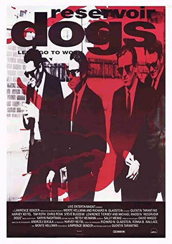 AIPHE Leinwand Wandkunst Malerei Post Reservoir Dogs Film 0 Dekorative Wohnzimmer Poster 50x70cm Kein Rahmen