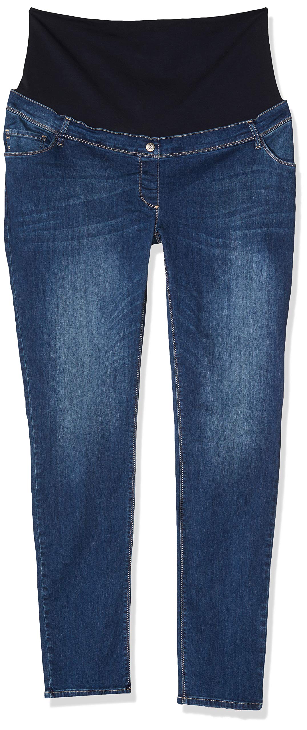 Love2wait Damen Jeans Sophia Plus Umstandsjeans, Blau (Stone Wash 021), W44/L34 (Herstellergröße: 44)
