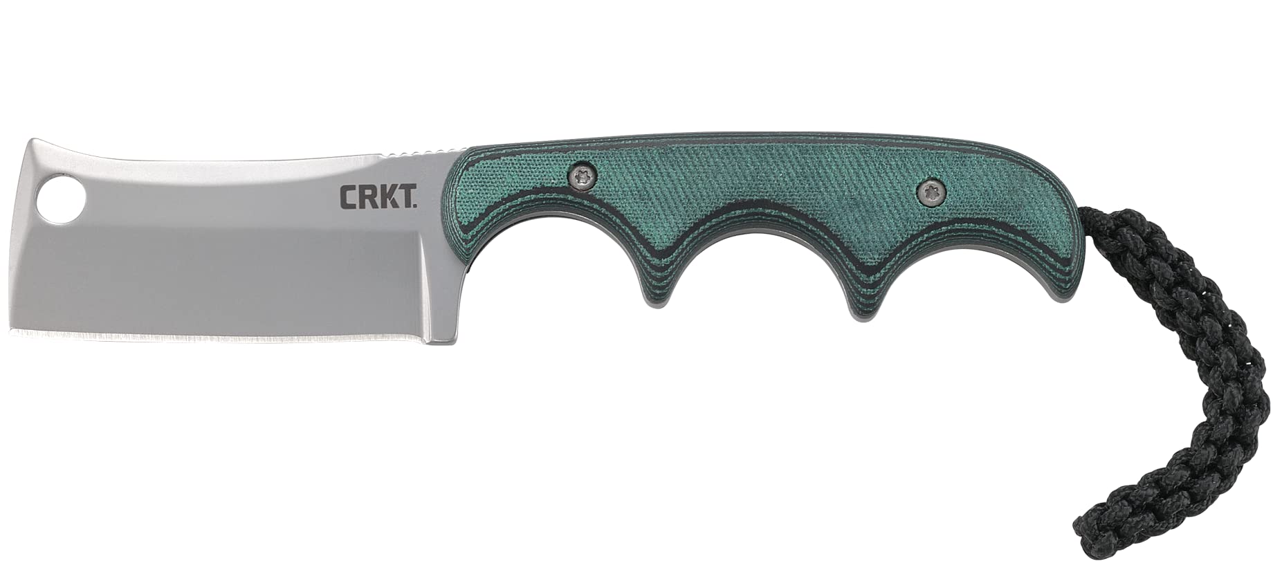 CRKT Minimalistisches EDC-Messer: Kompaktes Alltags-Messer, feste Klinge, Folts Universalmesser mit Perlenstrahl-Finish, Harz-infundierte Fasergriffe und Scheide 2383