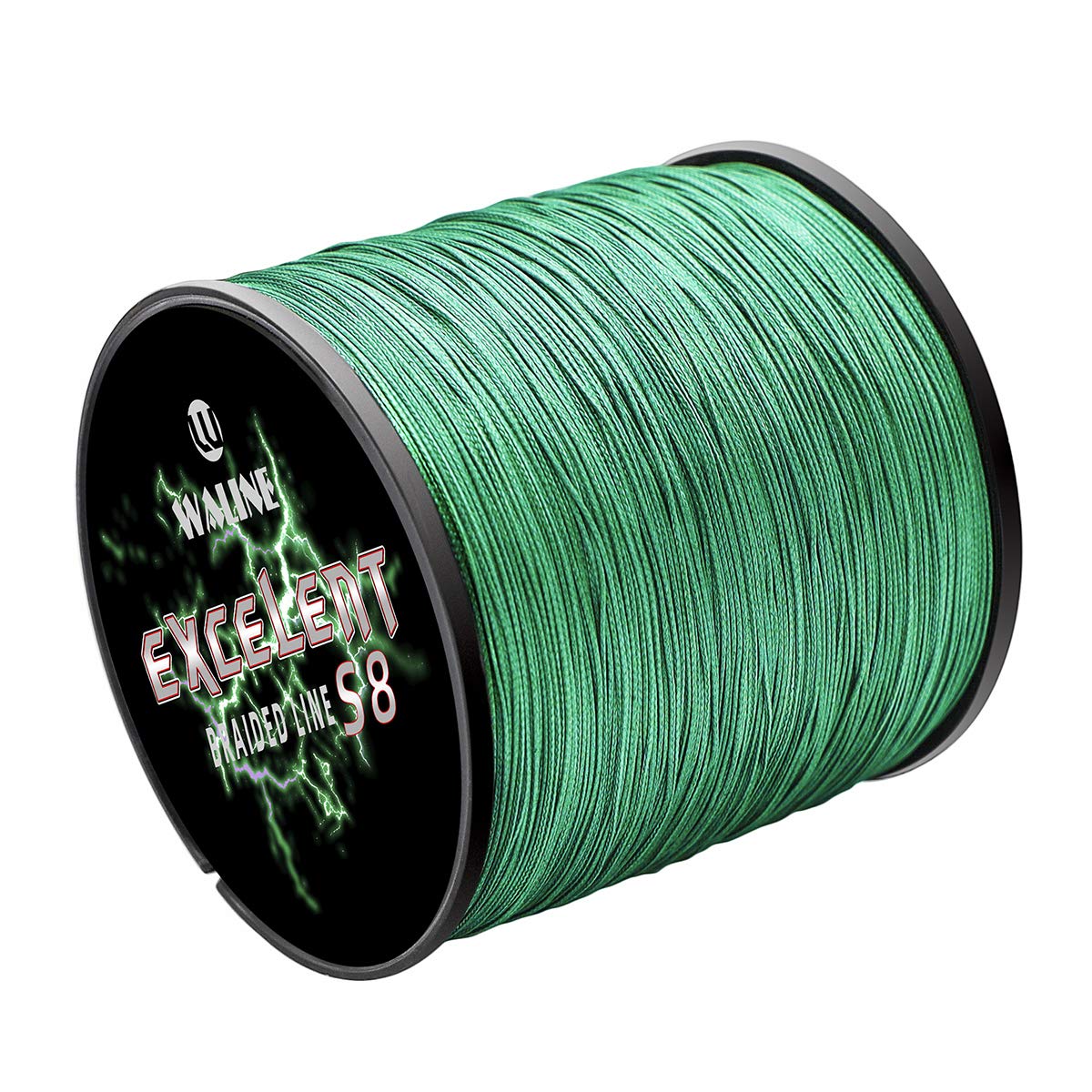 Waline Super Strong 300m 500m PE Geflochtene Angelschnur 8 Stränge Multifilament Angelschnur 20lb-80lb Meeresfischen Geflochtene Schnur (Grün, 30lb/0.23mm/ 500m(547yds))