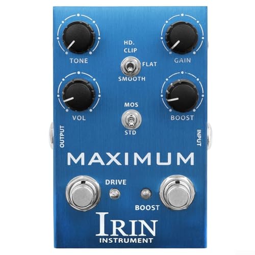 IRIN Overdrive Distortion Ten Segment Eq Effect Guitar Pedal Device, Amplify Speaker Sound, Wide Tone Shaping, Suitable For Live Performances(B)