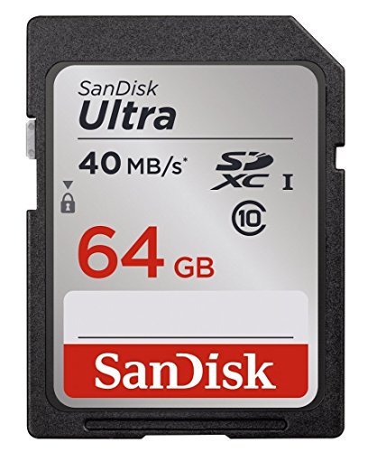 SanDisk SDSDUN-064G-FFP Ultra SDXC bis zu 40 MB/Sek, Class 10 Speicherkarte