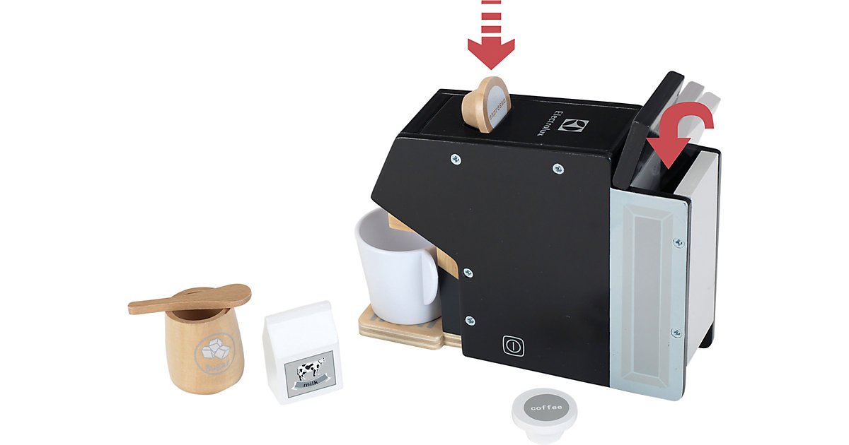 Electrolux Kaffeemaschine inkl. Kapseln, Holz 3