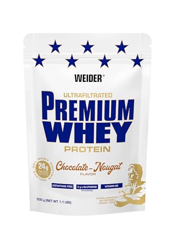 Weider Premium Whey Protein ( 2 x 500g = 1000 g), Schoko-Nougat