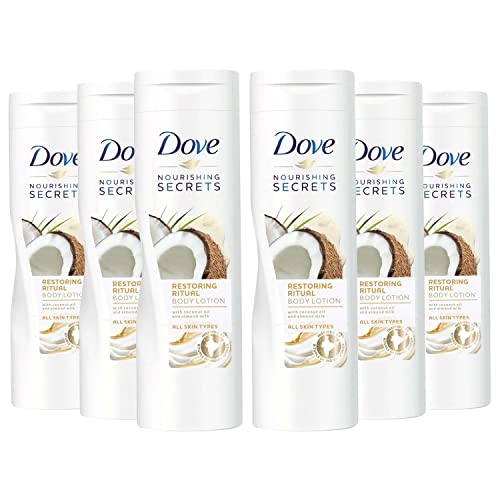 Dove Restoring Ritual Body Lotion 250 ml (Kokosöl und Mandelmilch), 6 Stück