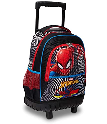 Trolley Schule SPIDER-MAN, mehrfarbig, Schulrucksack, Trolley für Reisen und Kinder, mehrfarbig, Taglia unica, schule