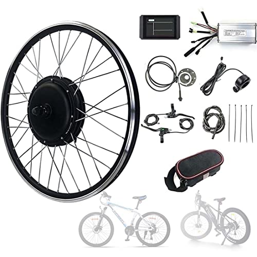 YIHEMEI Elektro-Fahrrad Kit, E-Bike Conversion Kit, Vorderrad, für Elektrofahrrad 20"/24"/26"/27.5"/28"/29"/700c, mit LCD Display und Intelligente Steuerung,48V/500W-29inch