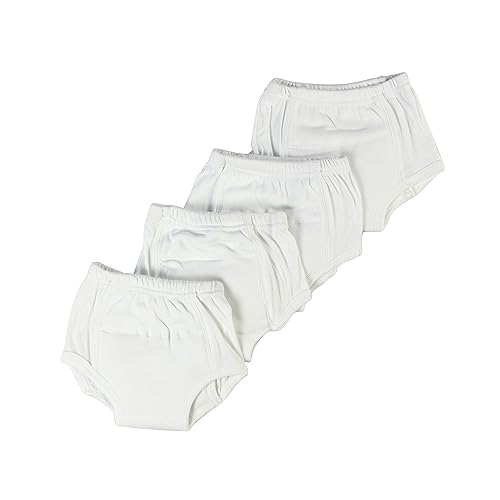 Bambini White Training Pants 4-Pack - Size 2