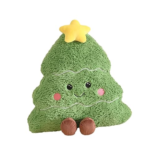 EXQUILEG Christmas Tree Pillow (50CM), Christmas Tree Shape Plush Toy, Christmas Holiday Decorations, Home Sofa Bedroom Decoration Pillow