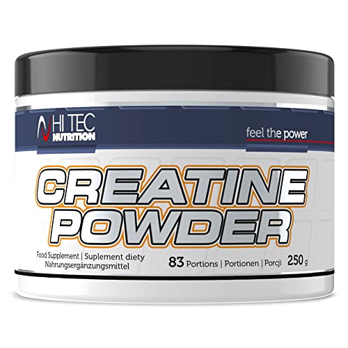 HI TEC NUTRITION Creatine Powder, Nahrungsergänzungsmittel, für Sportler, Ernährung, 250g