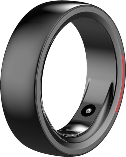 Newgen Medicals Smarter Ring: Fitness- & Schlaftracker-Ring mit Herzfrequenz- & SpO2-Anzeige, Gr. 11 (Fitnesstracker-Ring, Multifunktions-Smart-Ring)