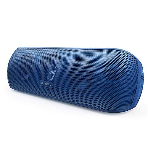 Soundcore Motion+ Bluetooth Lautsprecher mit Hi-Res 30W Audio, BassUp Technologie, zugehöriger App, Flexibler EQ, 12 Stunden Akkulaufzeit, IPX7 Wasserschutzklasse (Blau)