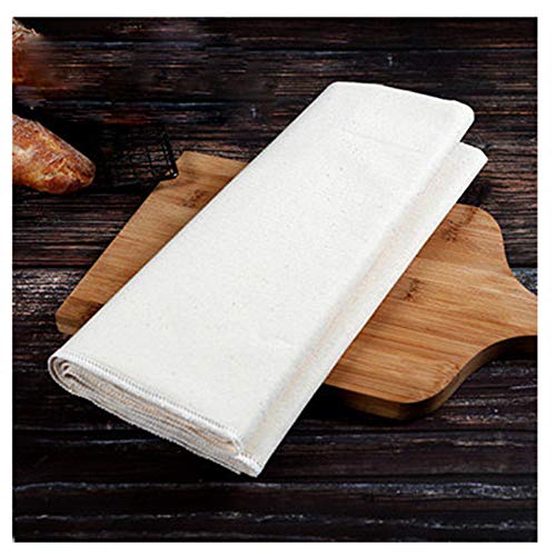 bandezid Großes 100% natürliches Leinen-Proof-Tuch für Baguettes und Brot aus Probetuch