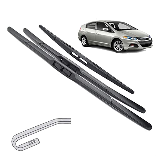 XQSSB Für Honda Für Insight MK2 2009-2011 Scheibenwischer Vorne Und Hinten Wischerblätter Set Windschutzscheibe Windschutzscheibe 26"16" 16" Scheibenwischer