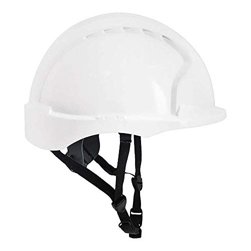 JSP AJG250-000-100 EVO3 Linesman Slip Ratchet Helmet, in weiß.