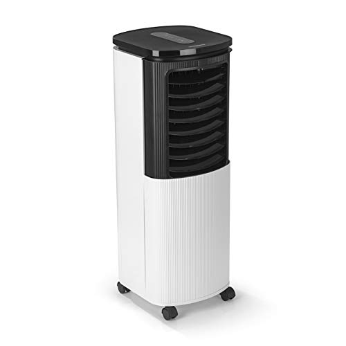 Hoberg Klimagerät 4 in 1 | Luftkühler - Luftreiniger - Luftbefeuchter - Ionisator | aktive Kühlung durch Halbleitertechnologie | Schlafmodus, Timer & Schwenkfunktion