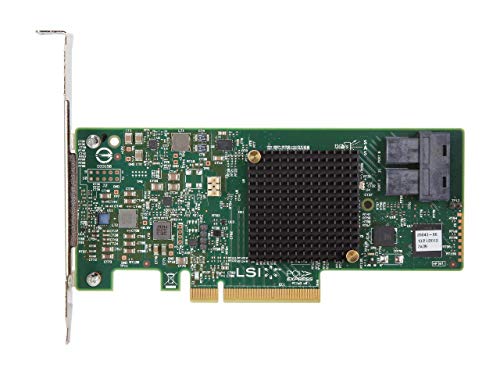 LSI Logic MegaRAID 9341-8I Single 8Port SAS/SATA PCI Express 3.0 12 GB/s Low Profile Controller Karte Brown Box LSI00407