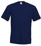 Fruit of the Loom Herren T-Shirt im 5er Pack Größe 3XL Farbe Navyblau