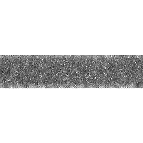 Prym Haftverschlussband, Flausch 20 mm, grau, 25 m