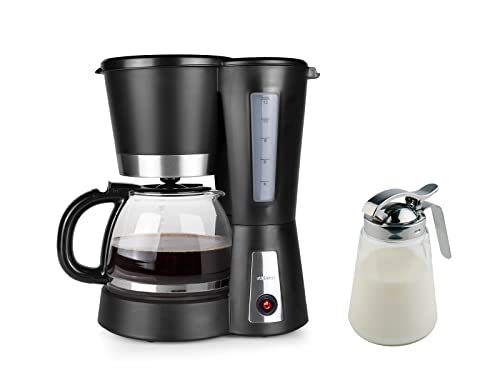 Filterkaffeemaschine für 12 Tassen mit Glaskanne, Permanetfilter & Warmhaltefunktion