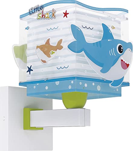 Dalber kinder Wandlampe, Kinderlampe Wandleuchte Little Shark Haie Tiere