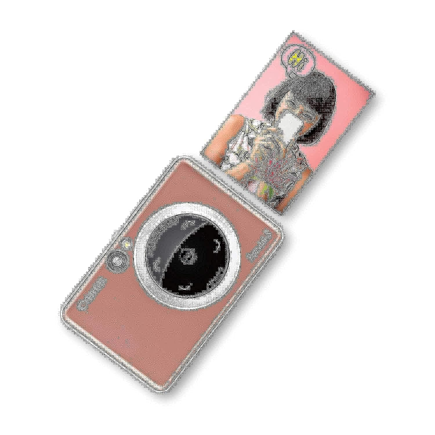 Canon Zoemini S Sofortbildkamera Mini Fotodrucker digital 8 MP (Sucher, Ringblitz/ LED Blitz, Micro SD Kartenslot, Print App, ZINK-Druck tintenfrei, Sofortdruck, Fernauslöser) rose gold