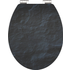 Schütte WC-Sitz 'Black Stone HG' mit Absenkautomatik schwarz 37 x 43 cm