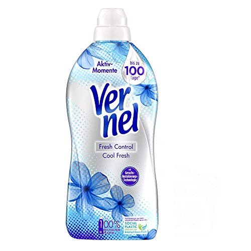 Vernel Fresh Control Cool Fresh, Weichspüler gegen schlechte Gerüche, 360 (6 x 60) Waschladungen