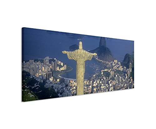 Wunderschönes Wandbild 150x50cm Urbane Fotografie – Luftaufnahme von Rio de Janeiro, Brasilien
